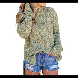 Fuzzy Knitted Sweater